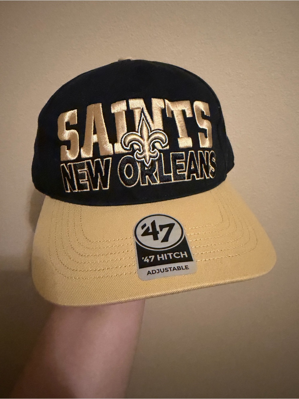 🏈 New Without Tags (NWOT) New Orleans Saints ’47 Hitch Snapback Hat!